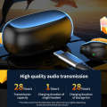 R18 LED Digital Display Wireless Ear Clip Noise Reduction Bluetooth Bone Conduction Headset(Black Yellow). 