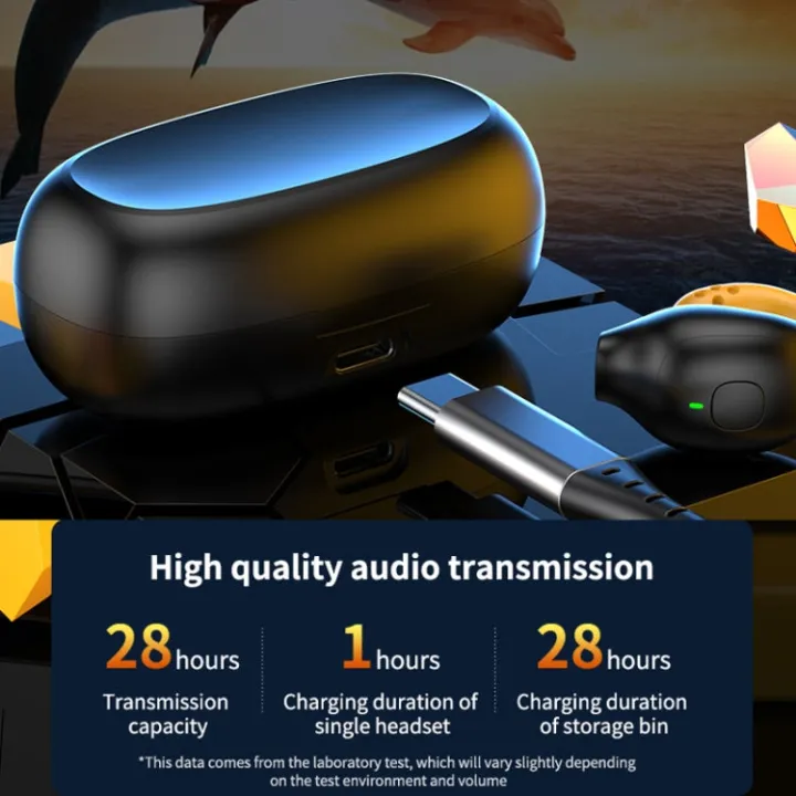 R18%20LED%20Digital%20Display%20Wireless%20Ear%20Clip%20Noise%20Reduction%20Bluetooth%20Bone%20Conduction%20Headset(Black%20Yellow)%20-%20Image%203