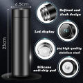 Digital Led Thermos Double Wall Vacuum Insulated Stainless Steel Water Bottle Travel 500ml. 