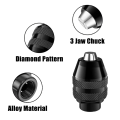 12 Pcs Brass Drill Chuck Collet Set Parts Keyless Chuck 1/32In to 1/8In Replacement 4485 4486 Change Nut. 