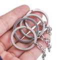 10pcs Key Ring Key Stainless Steel Waterproof Round Split Car Key Chain Keyrings String Split. 