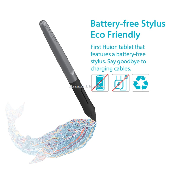 Asinrn%20ERosIon%20HUION%209%20Inch%20Graphic%20Tablet%20H950P%208%20Press%20Keys%20Digital%20Drawing%20Pen%20Tablet%20with%208192%20Levels%20Battery-Free%20Stylus%20Tilt%20Function%20-%20Image%203