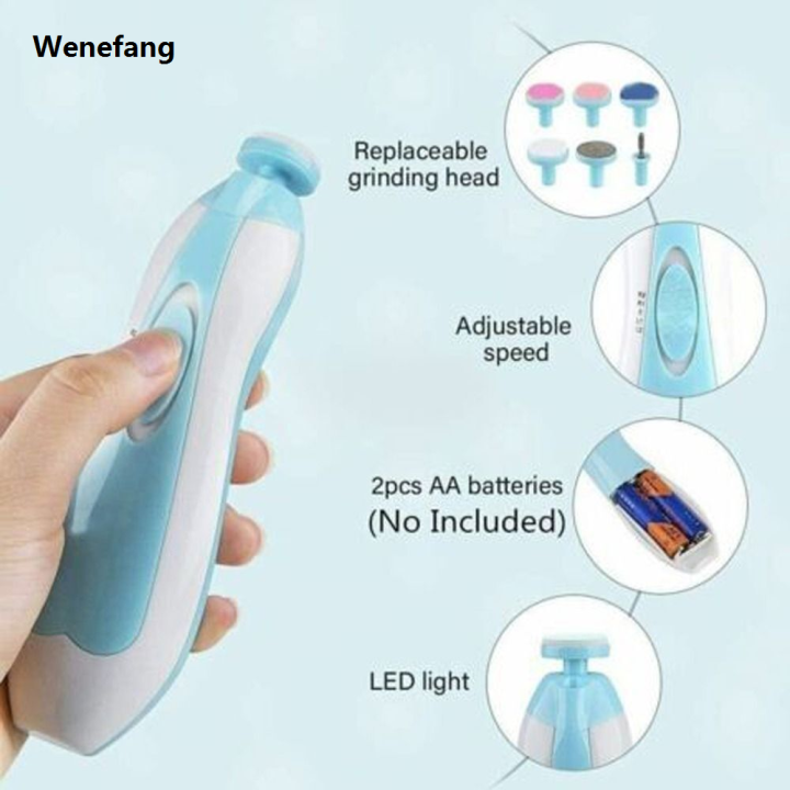 Wenefang%20Electric%20Baby%20Nail%20File%20Clippers%20Trimmer%20Luxury%20Toes%20Trim%20Nails%20Polish%20Care%20Toddler%20-%20Image%206