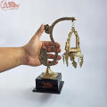 Axia Krafts Hanging Dalucha With Stand 9.5 inches |  Traditional Nepali Craft Token of Love | Gifts Stand. 