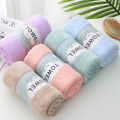 Solid Microfiber Absorbent Bath Towel-Set Of 5. 