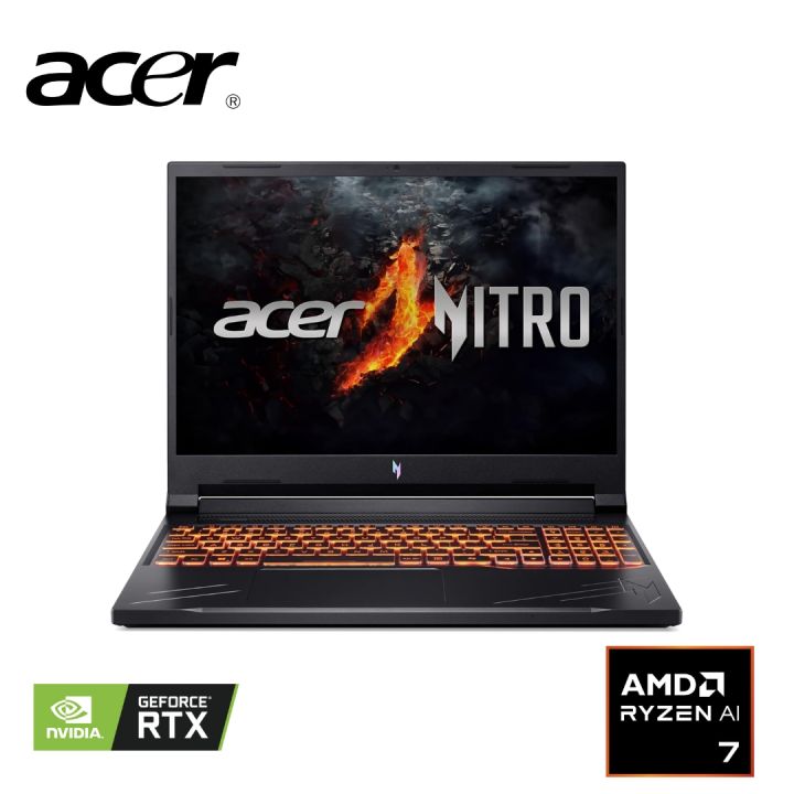 Acer NITRO V 16 AMD Ryzen 7 8845HS RTX 3050 6GB Graphics – 16GB DDR5 ...