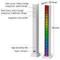 D08-RGB Smart LED Light Bars Car Sound Control Rhythm Light RGB Voice-Activated Music Atmosphere Lights Tube 1pic. 