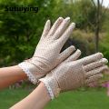 Sutuiying Thin Fashion Spandex Breathable Anti-UV Summer Sunscreen Dots Gloves Driving Gloves Women Gloves. 