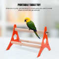 Bird Cage Stand, Orange Wooden Tripod Bird Parrot Table Toys Table Stand Portable For Outboard Tripod. 