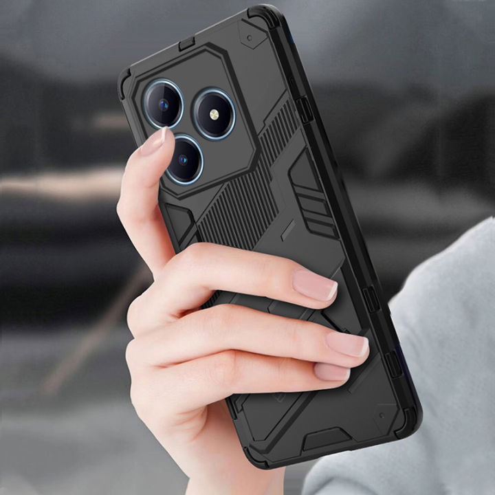 Vantime%20Case%20for%20Realme%20C63%20/%20C61%204G%20Stand%20Shockproof%20Armor%20Lens%20Protection%20Hard%20Casing%20-%20Image%202