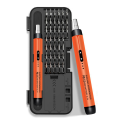 NAMUNY Electric Screwdriver Set Precision Power Tool Kit Rechargeable Wireless Mini Small Bits for Mobile Cell Computer Orange. 