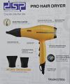 DSP Professional Hair Dryer Salon Dedicated Keratin Infused Grille & Ionic Function 37006. 
