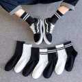 Pack of 6 Pairs of Cotton Half Socks Men (D 76) - Flexible And Stretchable Cotton Socks For Men | Men's Socks |. 