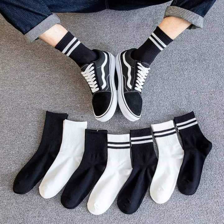 Pack of 6 Pairs of Cotton Half Socks Men (D 76) - Flexible And Stretchable Cotton Socks For Men | Men's Socks |