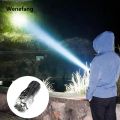 Wenefang LED Strong Light Flashlight Rechargeable Multi functional for Long New style Range Portable Outdoor Home Mini Flashlight Cap Clip Light. 