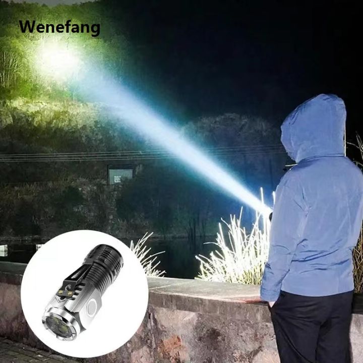 Wenefang%20LED%20Strong%20Light%20Flashlight%20Rechargeable%20Multi%20functional%20for%20Long%20New%20style%20Range%20Portable%20Outdoor%20Home%20Mini%20Flashlight%20Cap%20Clip%20Light%20-%20Image%202