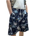 Men's pants summer sports drifting thailand street tide big pants quick-drying beach pants cotton silk thin home. 