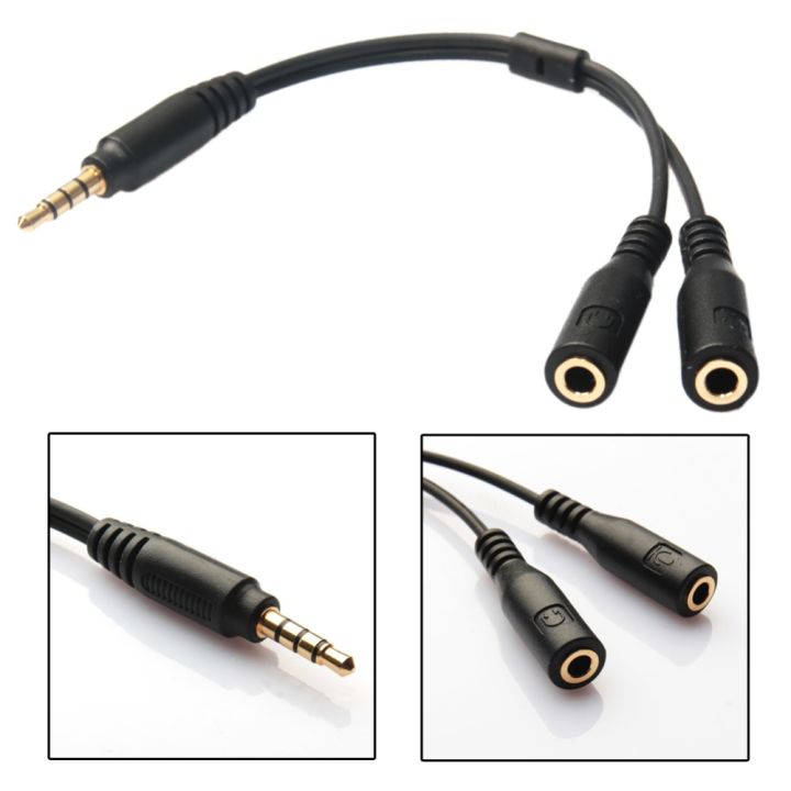 NEW%20%E3%80%907efc9af3%E3%80%913.5mm%20Audio%20Adapter%20Cable%20TRRS%20to%202%20TRS%20Mic%20Headset%20Y%20Splitter%20Cord%20for%20Outdoor%20Traveling%20Accessaries%20Supplies%20Parts%20-%20Image%204