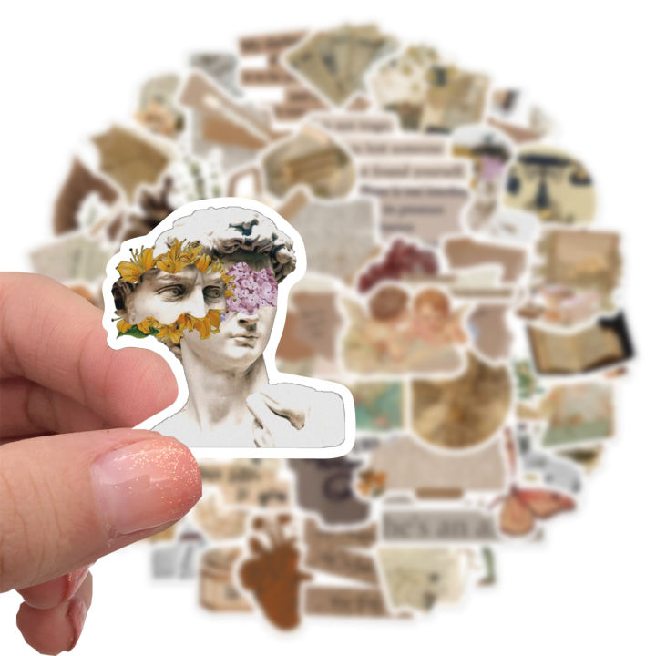 Artsy%20Home%2025/50%20Pcs%20Vintage%20Retro%20Style%20Stickers%20for%20Laptops%20Scrapbook%20Cellphone%20Guitar%20-%20Image%202