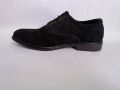 Black Suede Leather Shoes Brogues For Men. 