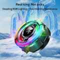 MEMO CX15 AI Digital Display Mobile Game Cooling Fan Colourful Led Light Phone Cooler. 