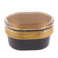 10pcs Aluminum Foil Baking Cup Heat Resistant Cake Cups Mold with Lid Cupcake DENGYOUZHOU. 