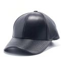 Unisex Pu Leather Baseball Cap Men Women Adjustable Snapback Outdoor Sport Hats Caps. 