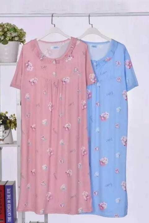 Women Printed Cotton Nightwear NightyWomens Night Wear Maxi