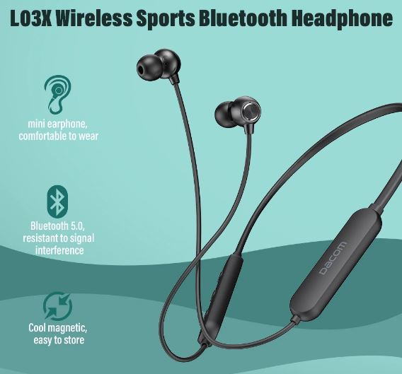 DACOM%20L03X%20Bluetooth%20Earphone%20Neckband%20Sports%20Wireless%20Headphone%20Mini%20Headset,%20Lightweight,%206%20Hours%20Playback%20-%20Image%203
