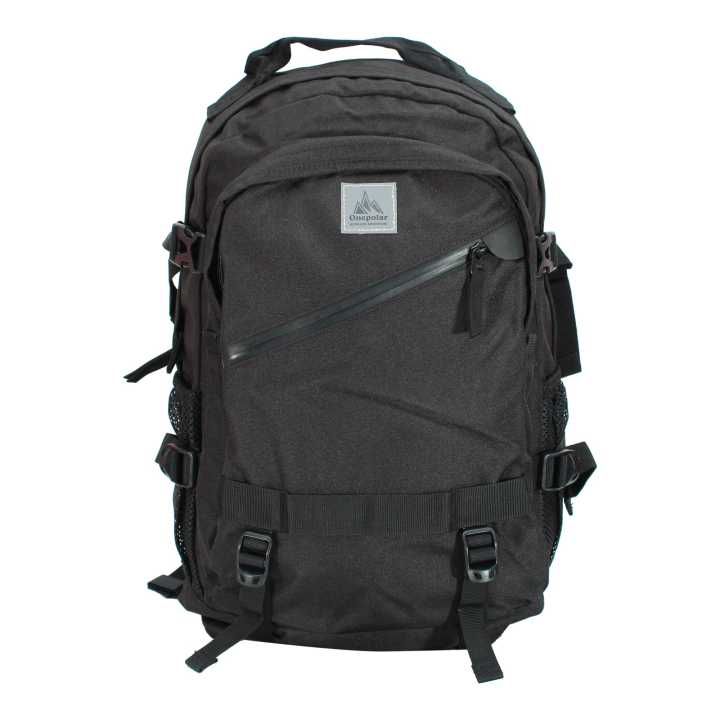 One Polar Unisex Black Color Polyester  Zippered Vibrant, Stylish School Bag Model No - 2272 (Size - 300*190*490mm)