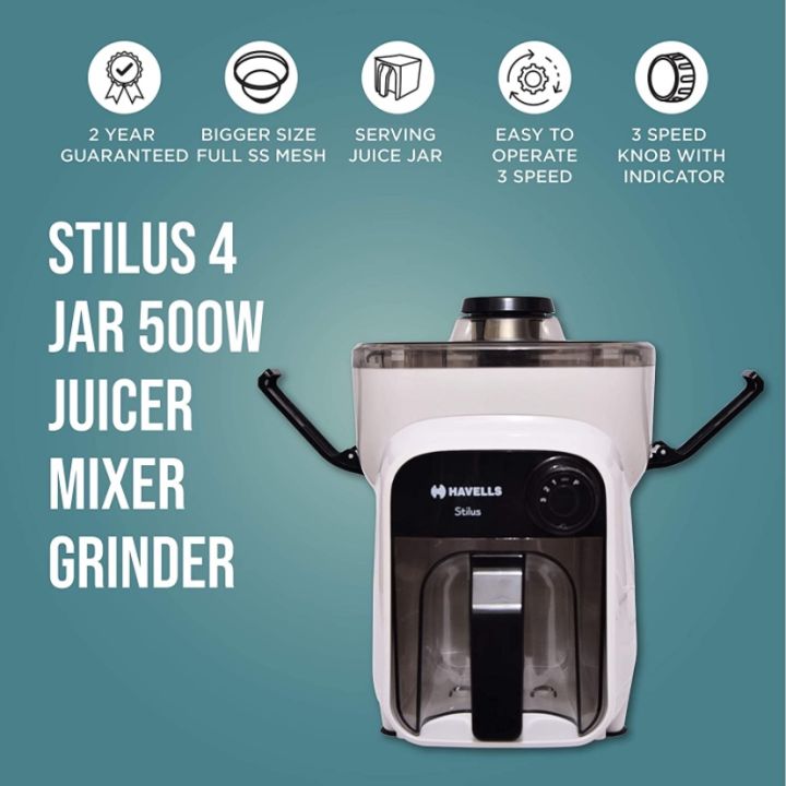 Havells%20Juicer%20Mixer%20Grinder%20-%20Stilus%20500%20Watt%20with%204%20Jars%20-%20Image%204