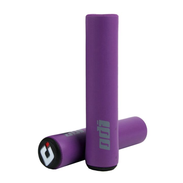 JINMY%20ODI%202%20Pair%20Bicycle%20Grip%20Silicone%20Handlebar%20Grips%20Shock-Absorbing%20Soft%20Mountain%20Bicycle%20Grip%20Bike,Purple%20&%20Black%20-%20Image%205