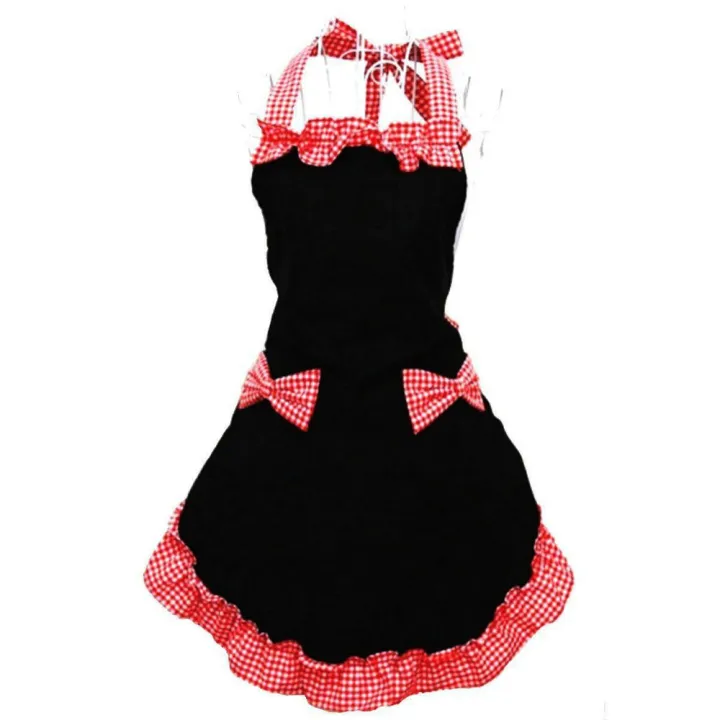 Red/Black%20Uniform%20Apron%20Cute%20And%20Sweet%20Polyester%20Hanging%20Neck%20Apron%20Adjustable%20Apron%20for%20Cafe%20%20Specialty%20Restaurant%20Flower%20Shop%20Art%20Training%20Class%20Shopping%20Guide%20Event%20Display%20Service%20Bakery%20Studio%20-%20Image%205