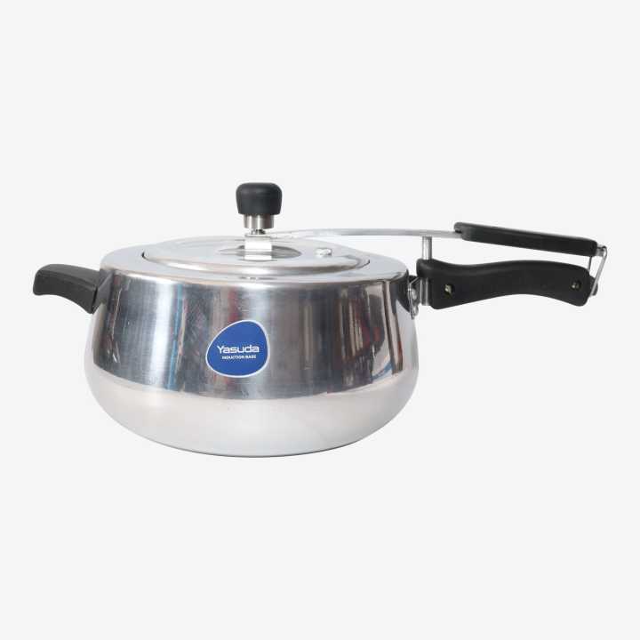 Steel Color Yasuda Aluminum Pressure Cooker 5L