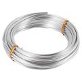 (GGBR) 3mm Aluminium Wire 10M Craft Silver Wire for Jewellery Making Clay Modelling Bonsai and Model. 