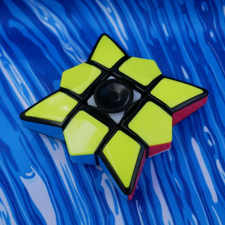 Creative 1X3X3 Fingertip Cube Fidget Spinner Gyro Brain Teaser Magic Cube Spinner Toy Anti-Stress Puzzle Toys
