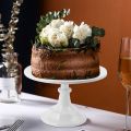 Metal Iron Cake Stand Round Pedestal Dessert Holder Cupcake Display Rack Bakeware White Birthday Wedding Party Decoration. 