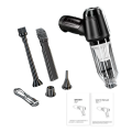 New Wireless Handheld Car Mini Vacuum Cleaner, Rechargeable High Power Cordless Vacuum Cleaner for Home (Black). 