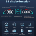 Car HD Head-Up Display OBD2 GPS Smart HUD Auto Digital Speedometer RPM Voltage Security Alarm Display. 