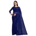 Self Design Bollywood Net Saree for Women Elegant Ethnic Wear. 