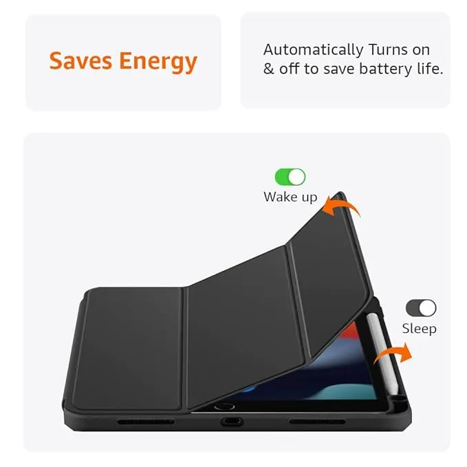 Apple%20iPad%2010.2%20(2021)%20/%20iPad%209th%20Gen%20Transparent%20Hard%20Shell%20Back%20Trifold%20Stand%20Protective%20Cover%20With%20Pencil%20Holder%20-%20Image%205