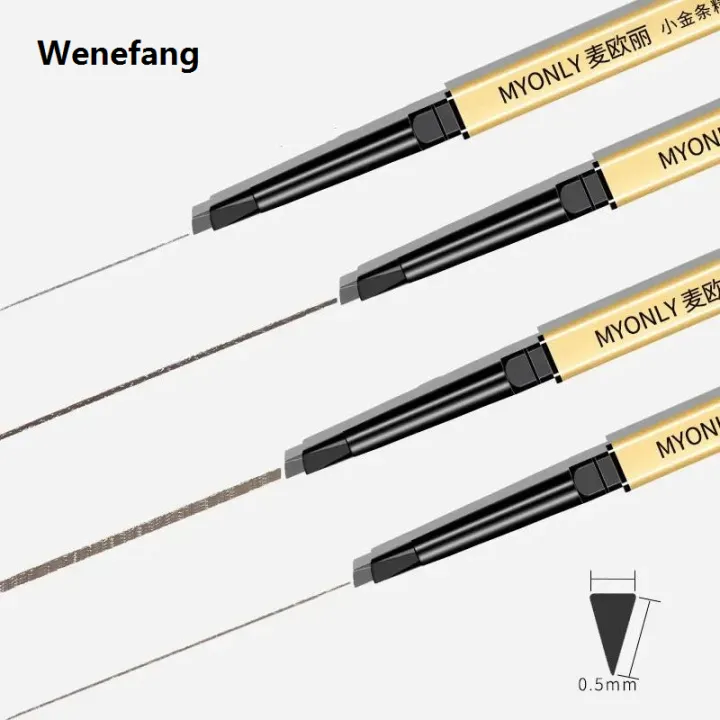 Wenefang%20Small%20Gold%20Bar%20Eyebrow%20Pencil%20Waterproof%20and%20Sweatproof%20Non-decolorizing%20Lasting%20Ultra-fine%20Core%20Female%20Gray%20Brown%20-%20Image%206