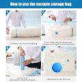 Vacuum Bag For Clothes With Pump 5 Pieces. 