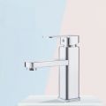 Single Handle Basin Faucet Wash Tap Bathroom Toilet Deck Mounted Basin Tap Chrome Polished Square Bathroom Sink Faucet. 