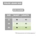 Police Zebra Dark Blue Ripped Jeans For Men - Zj-012. 