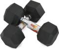 RUBX 5 Kg Rubber Hex Dumbbell (Pair), 5 Kg Dumbell, Rubber Hex Dumbell ( 5Kg*2 Pc = 10 Kg), Dumbbells. 