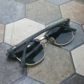 Green Frame & Lens Club Master Design Sunglasses For Men. 