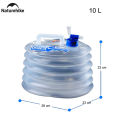 Naturehike Folding Collapsible Water Bucket With Tap For Picnic Hiking Trekking Camping Fishing. 
