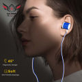 Wired Earbud Powerful Bass Intelligent Noise Cancelling Ergonomic 3.5mm Stereo Sports In-ear Gaming Earbud for Running. 