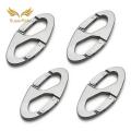 SuperRide Carabiner Keychain Portable Double-headed Carabiner Buckle Key Chain Clip for Camping Gear Rustproof Lightweight 4pcs Set Carabiner. 